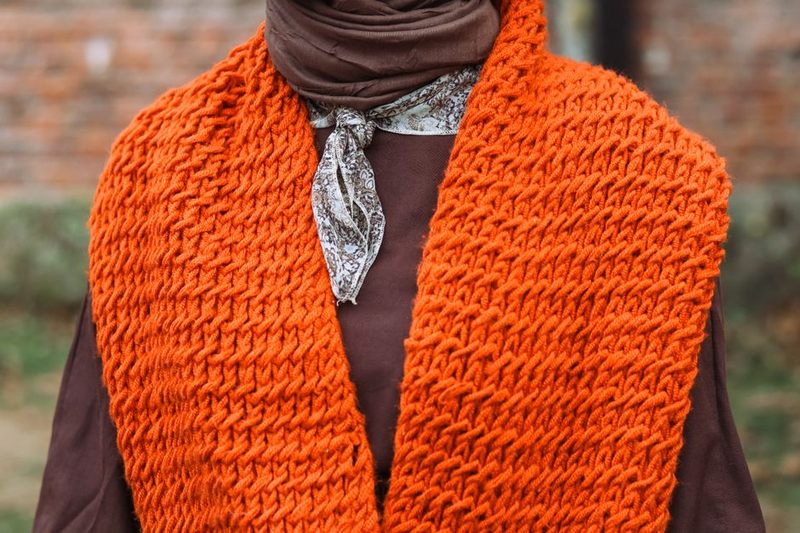 Ochre Cotton Wrap