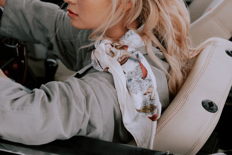 Taupe Reversible Scarf Duo